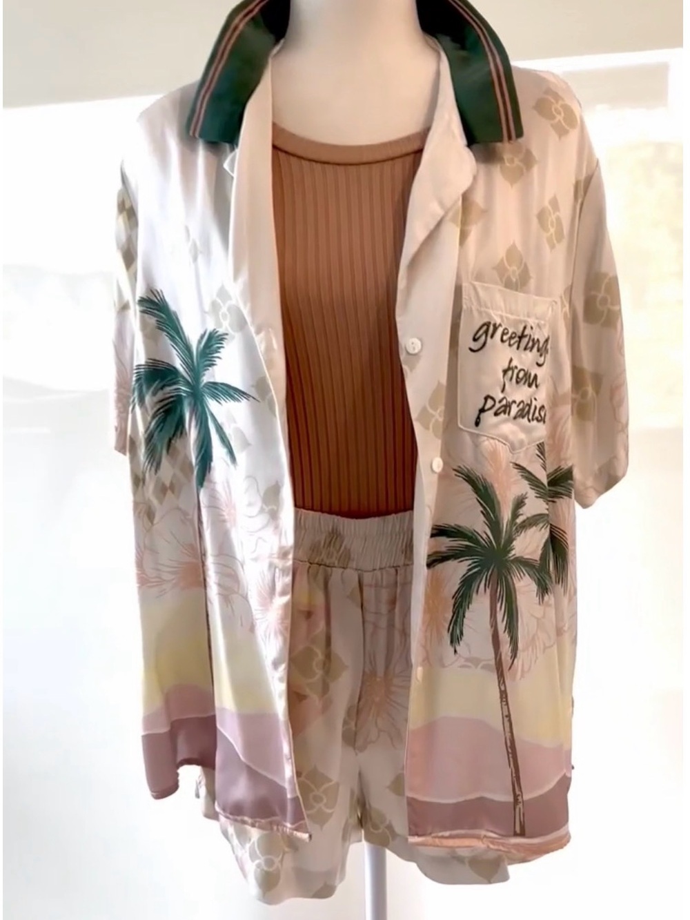 Vintage Havana Jersey Tank with Detailing to co-ordinate with set also listed.